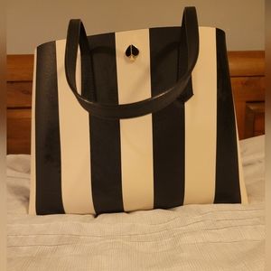Large Molly Stripe Faux Leather Tote